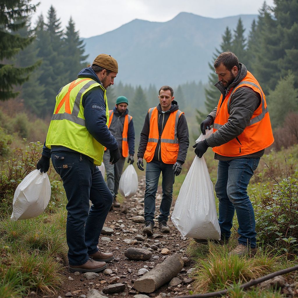 Acțiune de ecologizare în Piatra Craiului