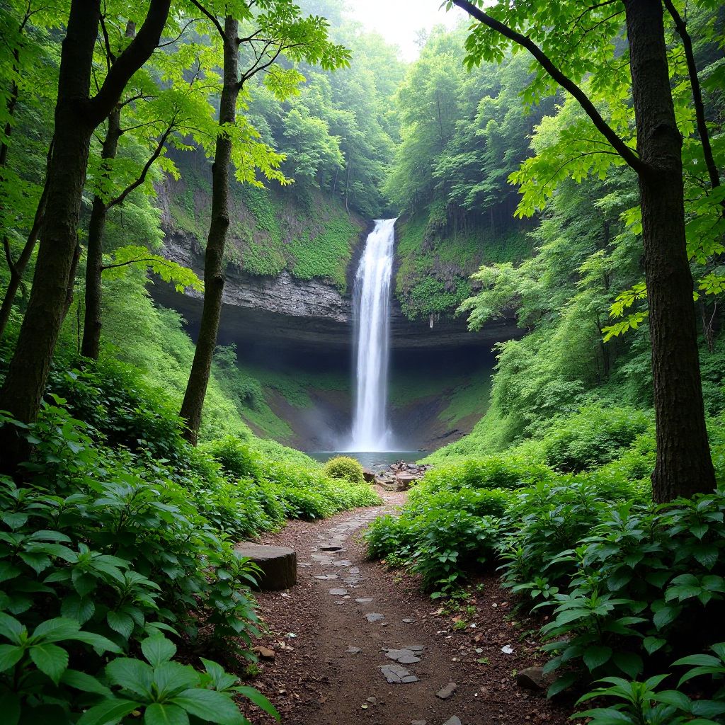 Traseu spre Cascada Vălul Miresei